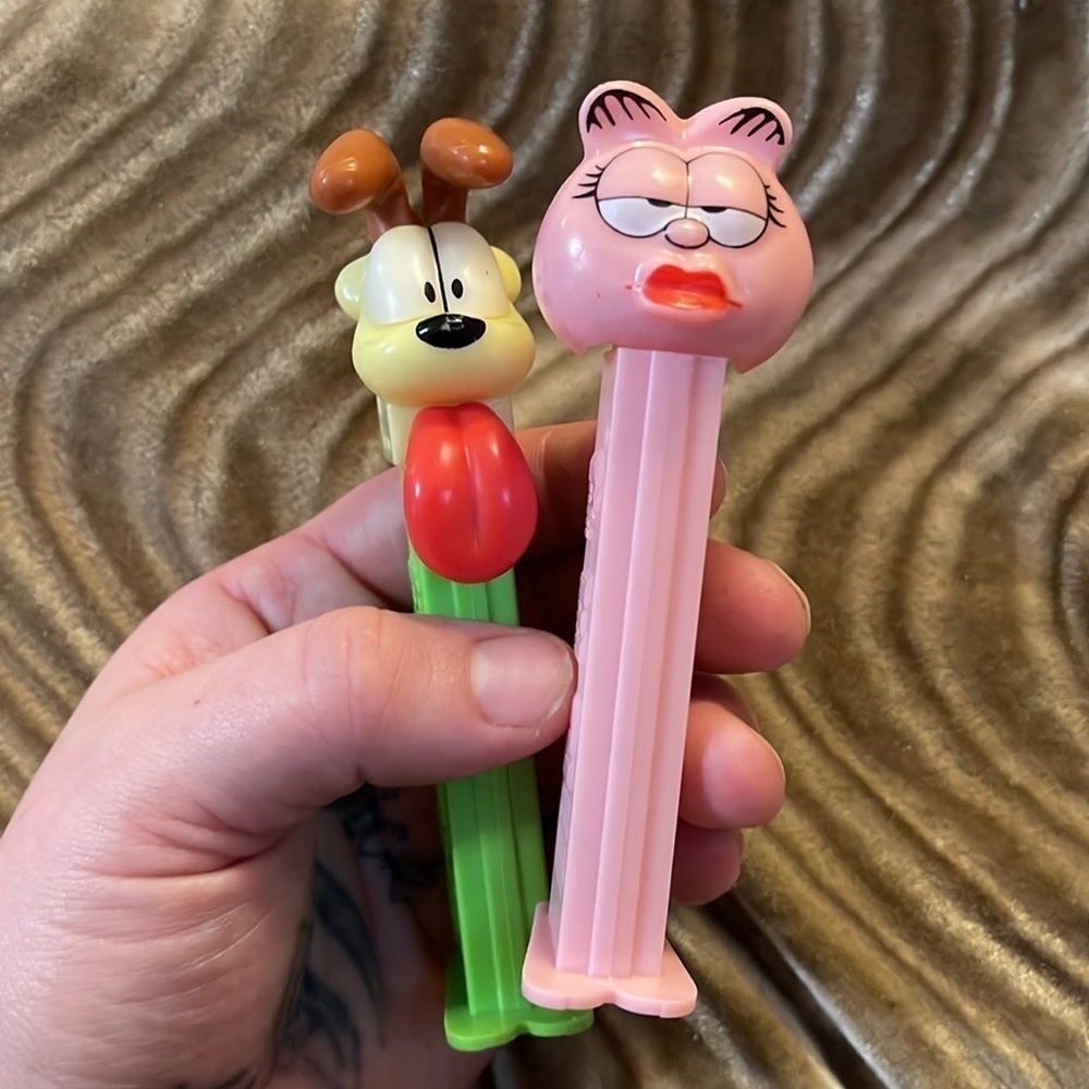 Vintage Garfield Pez Lot Vintage Pez Dispensers